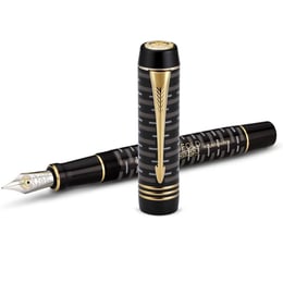 Ручка перьевая Parker DUOFOLD 100 Limited Edition Black FP18 F