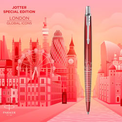 Ручка шариковая Parker JOTTER Global Icons London Red CT BP (Special Edition)