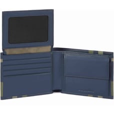 Портмоне Piquadro TAG CheckBlue PU4518TAGR_CHECKBLU