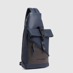 Сумка-слинг Piquadro HARPER (AP) Blue-Dark Brown CA6784AP_BLUTM