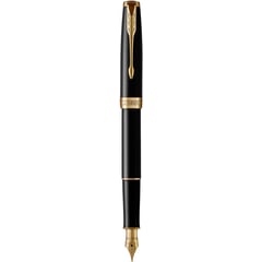 Ручка перьевая Parker SONNET Black Lacquer GT FP F