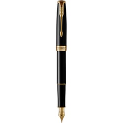 Ручка перьевая Parker SONNET Black Lacquer GT FP F