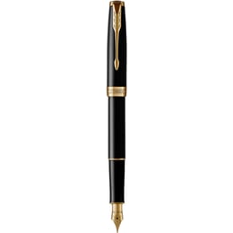 Ручка перьевая Parker SONNET Black Lacquer GT FP F