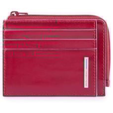 Картхолдер з монетницею Piquadro BLUE SQUARE (B2) Red PP4822B2R_R