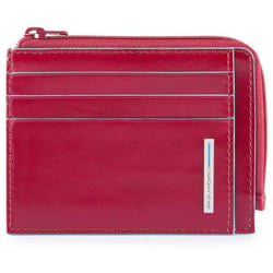 Картхолдер з монетницею Piquadro BLUE SQUARE (B2) Red PP4822B2R_R