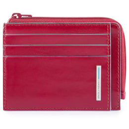 Картхолдер з монетницею Piquadro BLUE SQUARE (B2) Red PP4822B2R_R