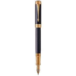 Ручка перьевая Parker DUOFOLD Prestige Blue Chevron GT FP18 F