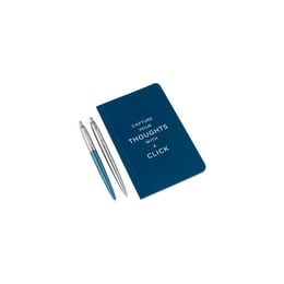Набір Parker JOTTER Waterloo Blue CT BP + Stainless Steel CT BP (2 кулькові ручки та блокнот)
