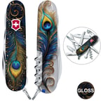 Швейцарський складаний ніж 91мм Victorinox HUNTSMAN DESIGN Дивовижне перо 1.3713.3.R2120pk