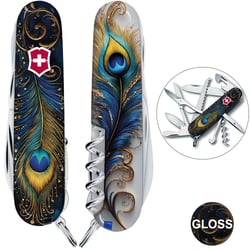 Швейцарський складаний ніж 91мм Victorinox HUNTSMAN DESIGN Дивовижне перо 1.3713.3.R2120pk