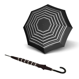 Парасолька-напівавтомат Knirps Stick Long Automatic/Stripe Art Black Kn79 934 4961