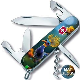Швейцарський складаний ніж 91мм Victorinox SPARTAN DESIGN Райська синя пташка 1.3603.3.R2090pk