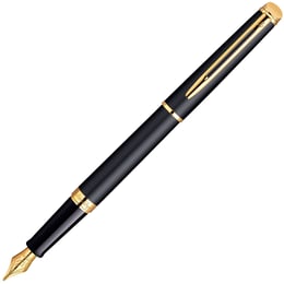 Ручка перова Waterman HEMISPHERE Mаtte Black GT FP F