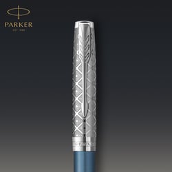 Ручка шариковая Parker SONNET Metal & Blue Lacquer CT BP