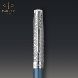 Ручка шариковая Parker SONNET Metal & Blue Lacquer CT BP