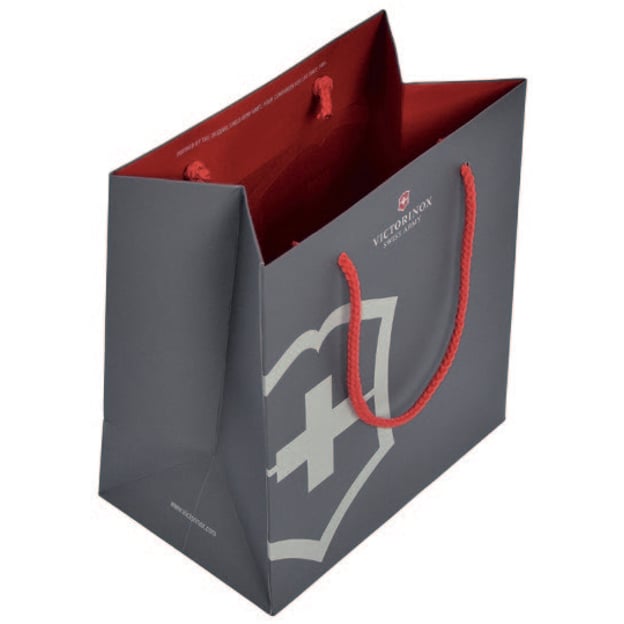 Подарунковий пакет Victorinox Swiss Army сірий (19,5x22x12 см)