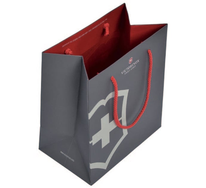 Подарочный пакет Victorinox Swiss Army серый (19,5x22x12 см)