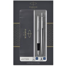 Набір Parker JOTTER Stainless Steel CT FP+BP (перова та кулькова ручка)