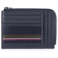 Картхолдер з монетницею Piquadro BLACK SQUARE (B3S) Night Blue PU1243B3SR_BLU3