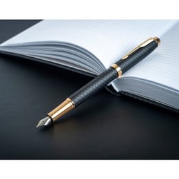 Ручка перьевая Parker IM Premium Black GT FP F