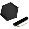 Парасолька механічна Knirps US.050 Ultra Slim Manual/Neon Black Kn95 0050 8395