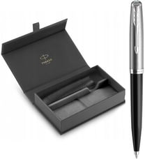 Подарунковий набір Parker PARKER 51 Black CT BP (кулькова ручка + чохол + коробка)