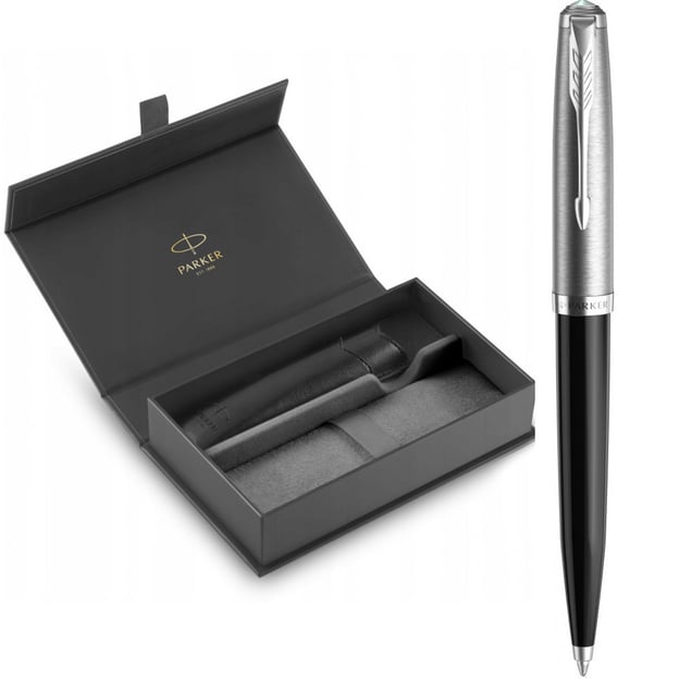 Подарочный набор Parker PARKER 51 Black CT BP (шариковая ручка + чехол + коробка)
