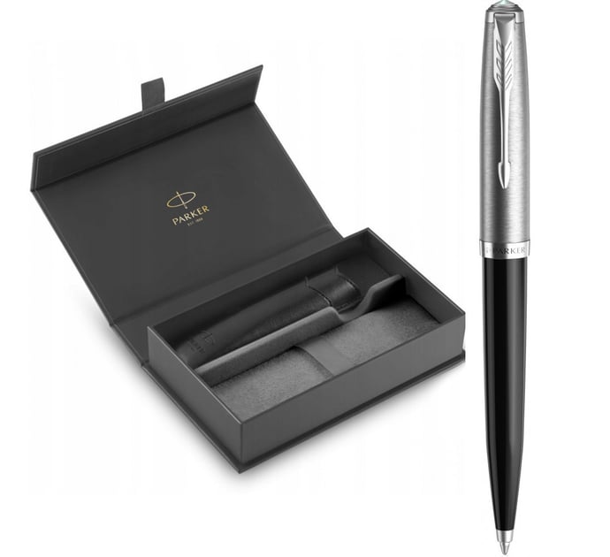 Подарочный набор Parker PARKER 51 Black CT BP (шариковая ручка + чехол + коробка)