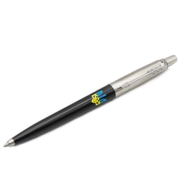 Ручка кулькова Parker JOTTER Originals UKRAINE Black CT BP Тризуб синьо-жовтий