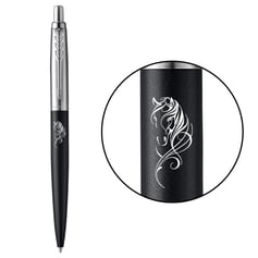 Ручка шариковая Parker JOTTER ZODIAC Bond Street Black CT BP Красный конь