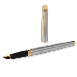 Ручка перова Waterman HEMISPHERE Stainless Steel GT FP F