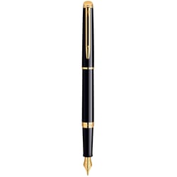 Ручка перьевая Waterman HEMISPHERE Black Lacquer GT FP F