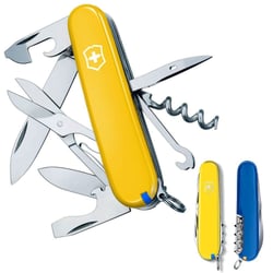 Швейцарський складаний ніж Victorinox CLIMBER UKRAINE 1.3703.8.2