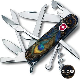 Швейцарский складной нож 91мм Victorinox HUNTSMAN DESIGN Удивительное перо 1.3713.3.R2120pk