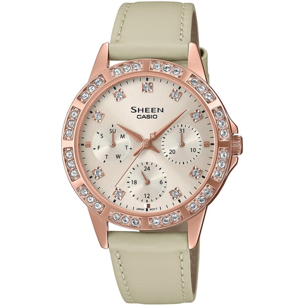 Часы 41 мм Casio SHEEN SHE-3517PGL-9AUEF