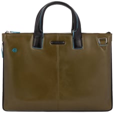 Сумка для ноутбука 15.6″ Piquadro BLUE SQUARE (B2) Olive-Black CA4021B2_VEN