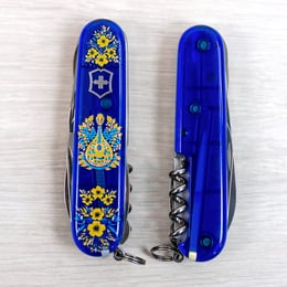 Швейцарский складной нож 91мм Victorinox HUNTSMAN UKRAINE 1.3713.T2.T1370u