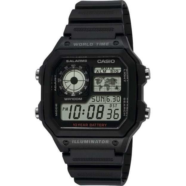 Часы 42 мм Casio STANDARD Digital AE-1200WH-1AVEF