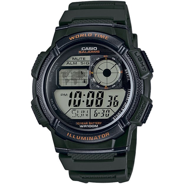 Годинник 43 мм Casio STANDARD Digital AE-1000W-3AVEF