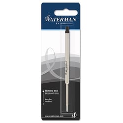 Стержень Waterman шариковый черный F (в блистере)