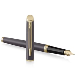 Ручка перова Waterman HEMISPHERE Metallic Lava Black GT FP F