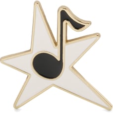 Пін (значок) Kipling STAR NOTE PIN Multicolor (50V)