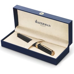 Ручка перова Waterman EXCEPTION Slim Black GT FP18 F
