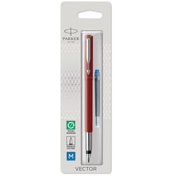 Ручка перова Parker VECTOR Red FP M (блістер)