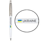 Ручка кулькова Parker JOTTER Originals UKRAINE White CT BP Прапор + Україна