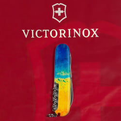 Швейцарський складаний ніж Victorinox CLIMBER UKRAINE 1.3703.7.T3100p