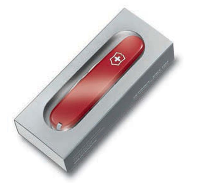 Подарункова коробка для ножів з віконцем 84мм 1-2 шари Victorinox 4.0036.17