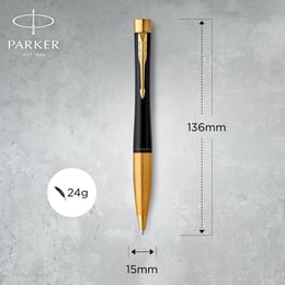 Ручка шариковая Parker URBAN Twist Muted Black GT BP