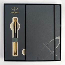 Подарочный набор Parker URBAN Twist Muted Black GT BP (шариковая ручка + блокнот Parker)