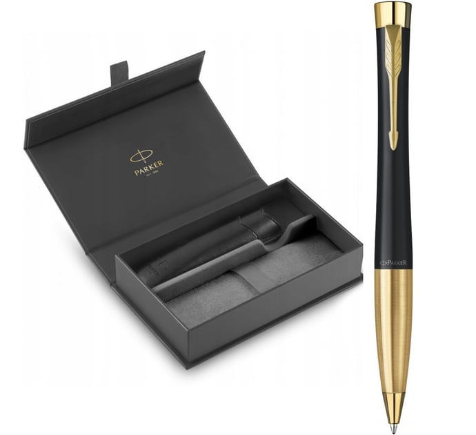 Подарочный набор Parker URBAN Muted Black GT BP (шариковая ручка + чехол + коробка)
